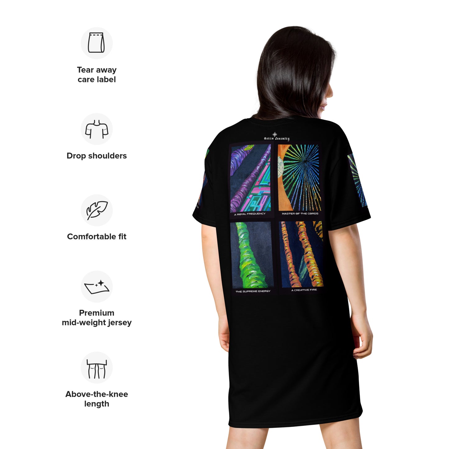 T-Shirt Dress "A STUDY IN CORDS & PORTALS"