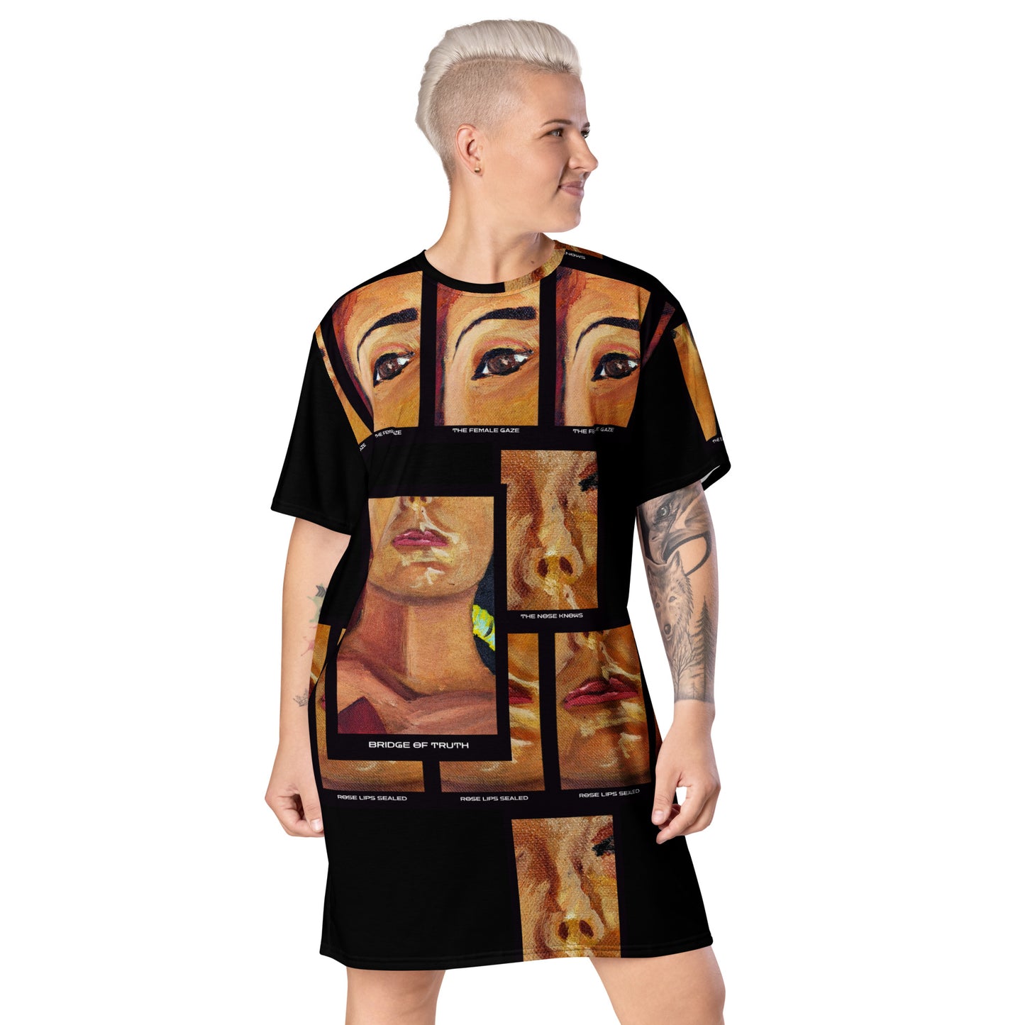 T-Shirt Dress "FACE OF THE GODDESS" (One Color)