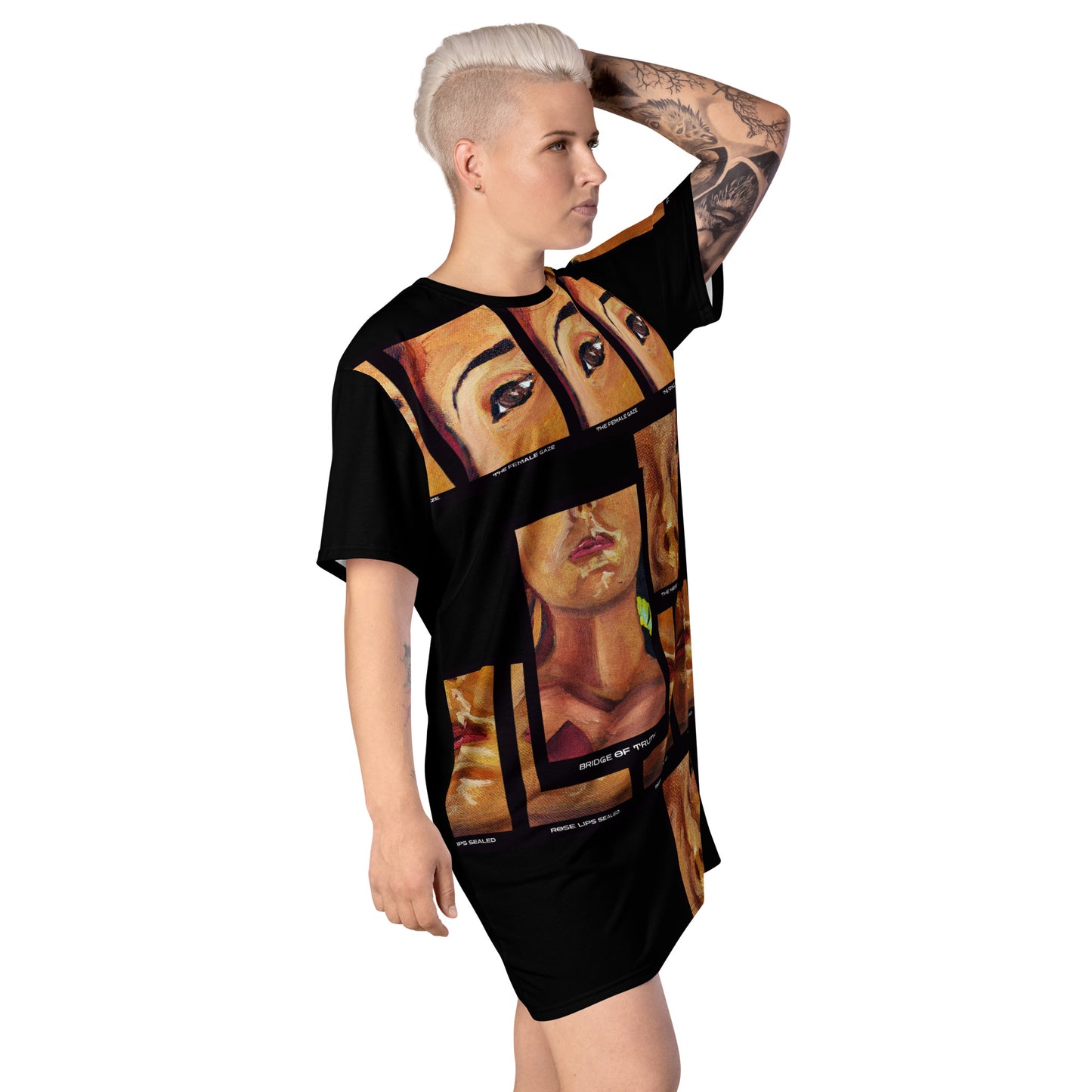 T-Shirt Dress "FACE OF THE GODDESS" (One Color)