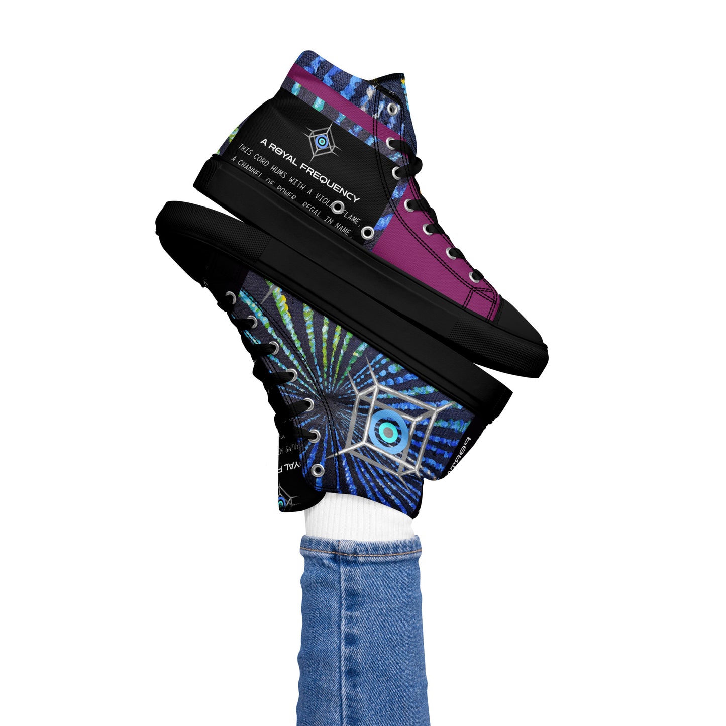 Women’s High Top Canvas Shoes "PORTAL PASSAGE"